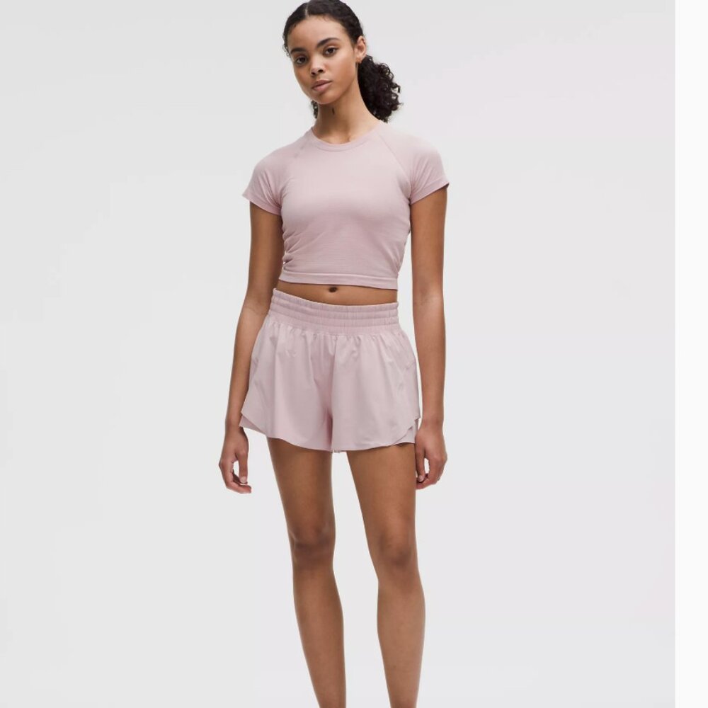 LULULEMON Swiftly Tech Cropped Short-Sleeve Shirt 2.0